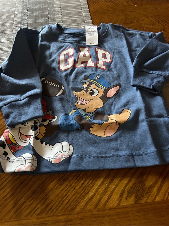 GAP Other - GAP Blue Paw Patrol Character Long-Sleeve Tee